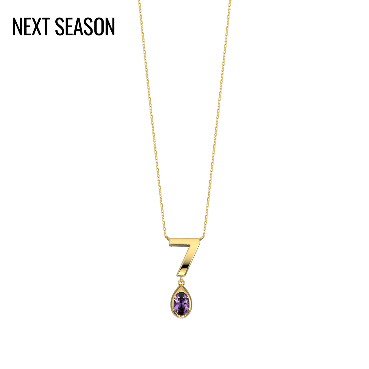 Personalized Gemstone Letter Necklace