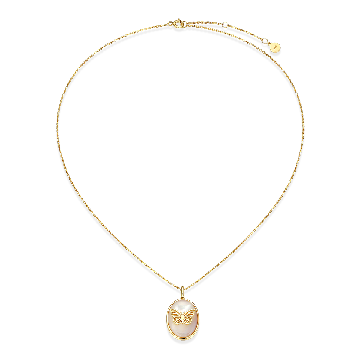 18K Gold Plated Papilio Whisper Locket SN007G