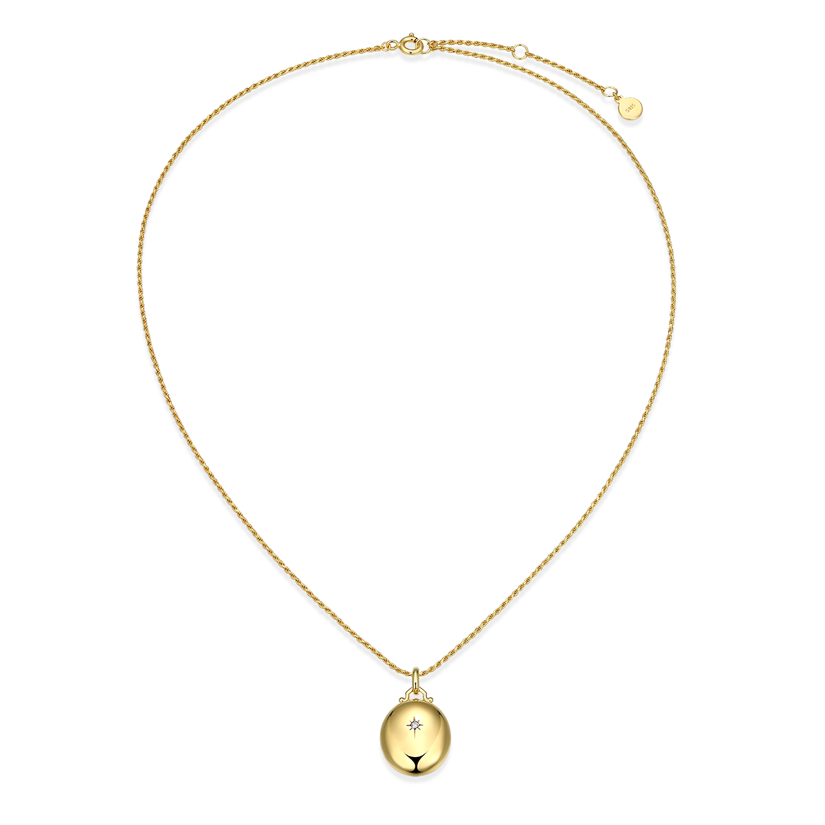 18K Gold Plated Luna Glow Whisper Locket SN008G