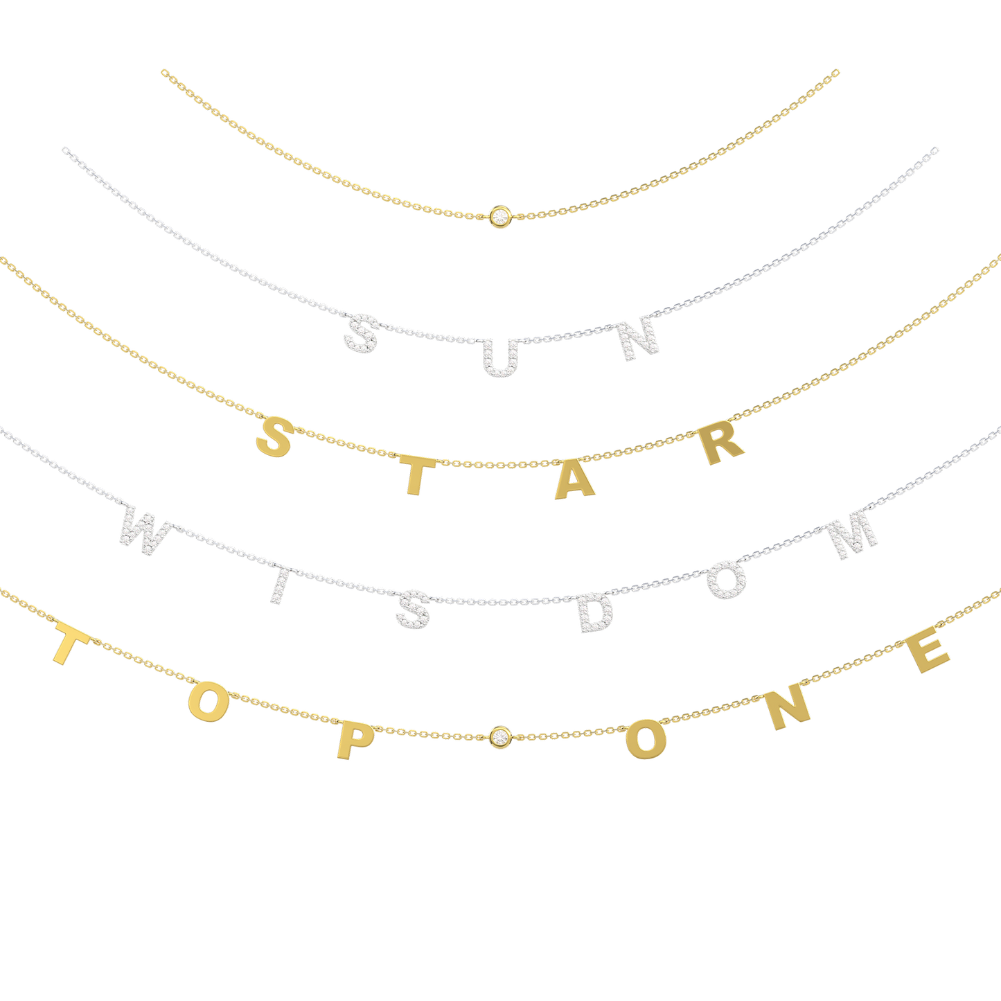 Classic Letter Necklace SS25N004C