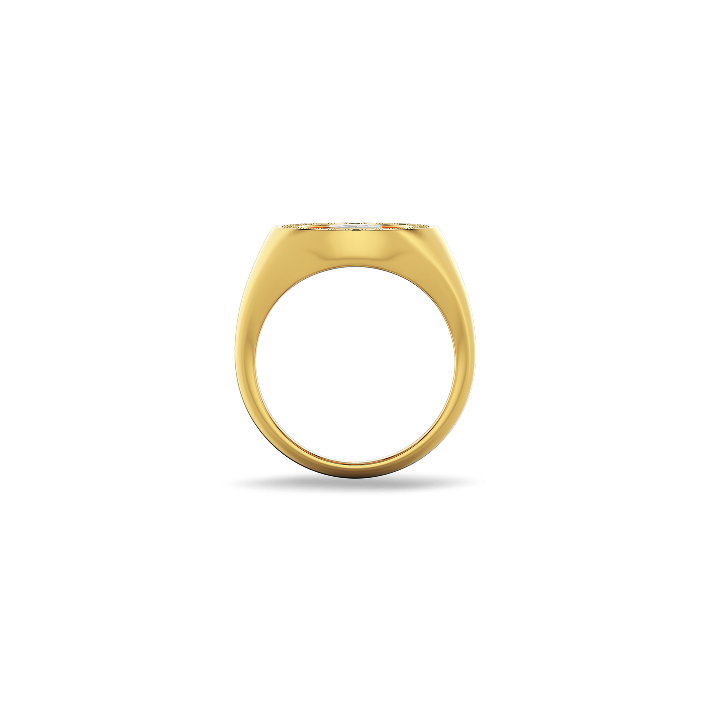 18k Gold Plated Monogram Initial Ring SS25R001G