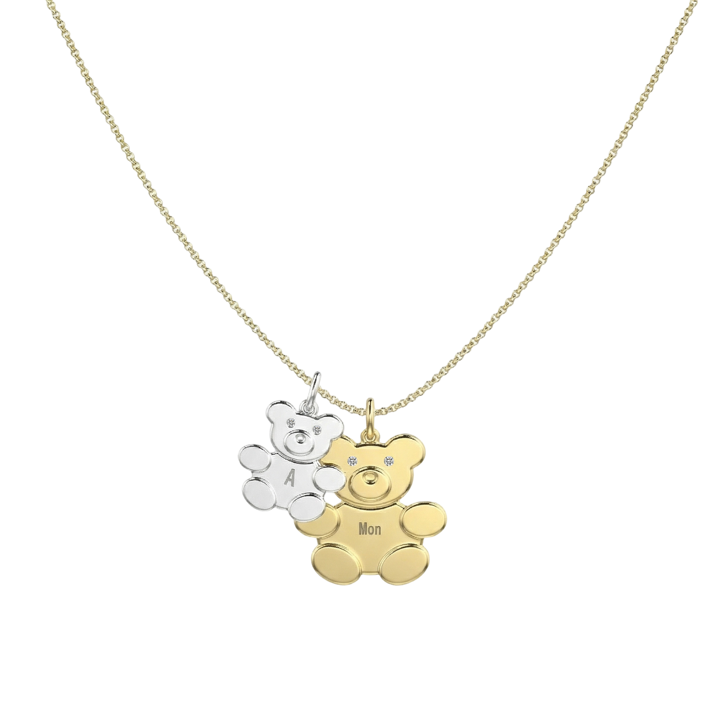 Teddy Family Necklace SN033G