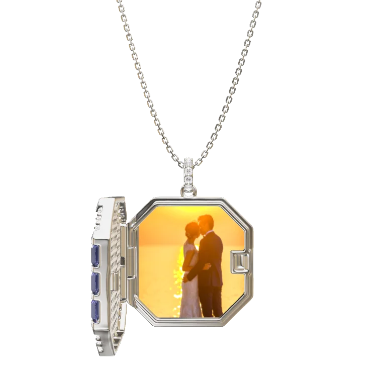 Modern Halo Locket SN009