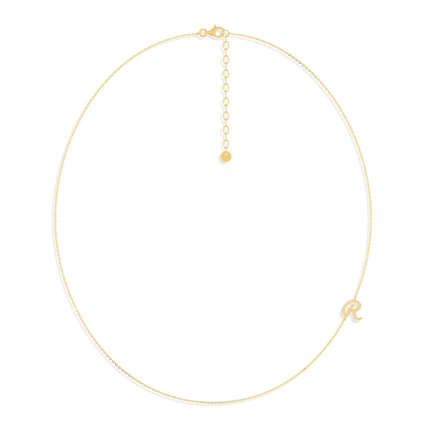 InitialLink Tilt Necklace SN024A