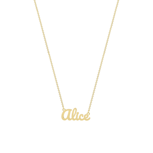 18K Gold Plated Script Name Necklace SN036G