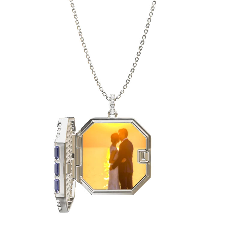 Modern Halo Locket SN009
