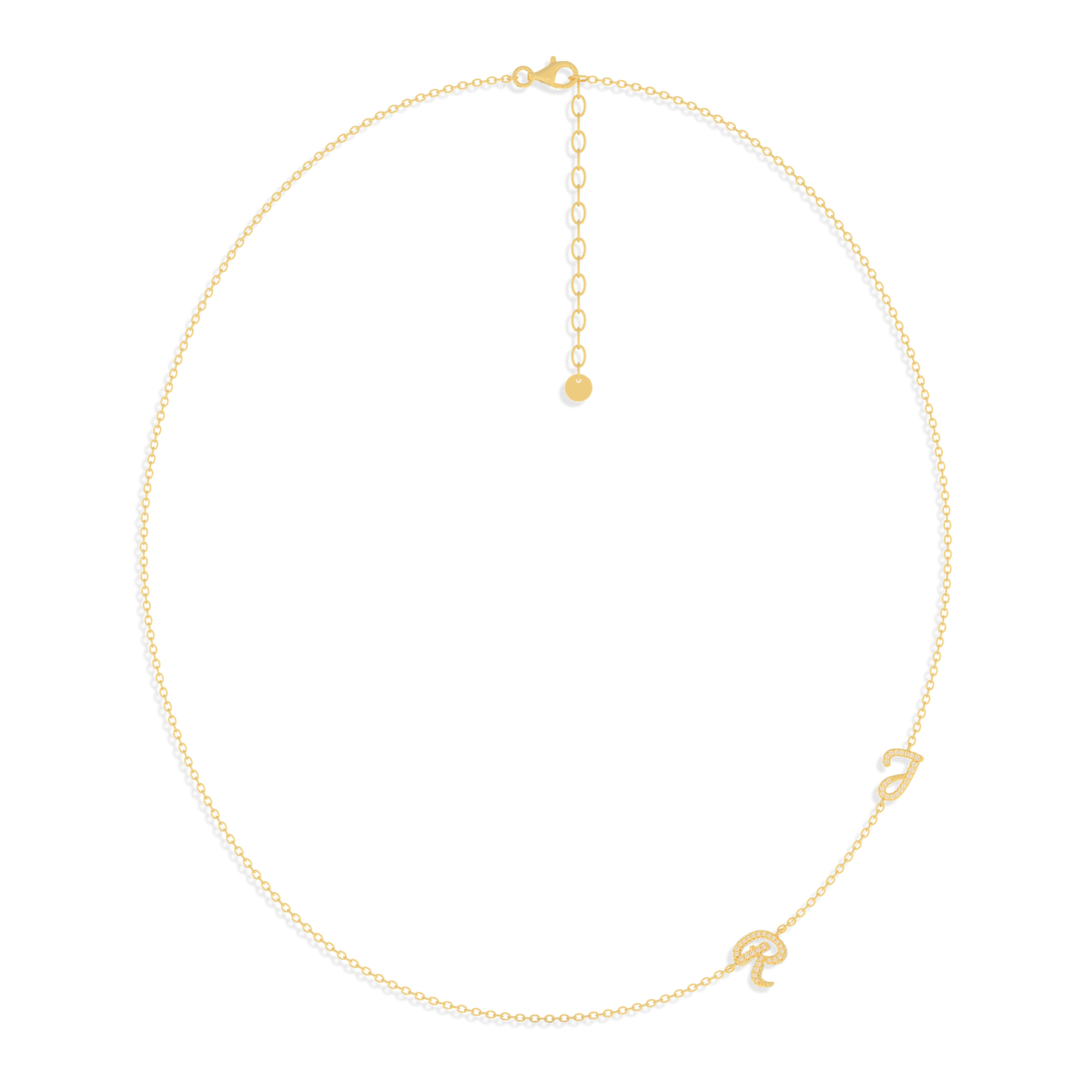 InitialLink Tilt Necklace SN024B