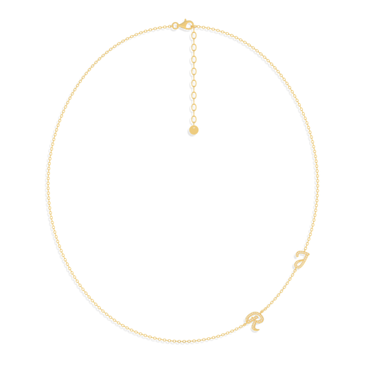 InitialLink Tilt Necklace SN024B