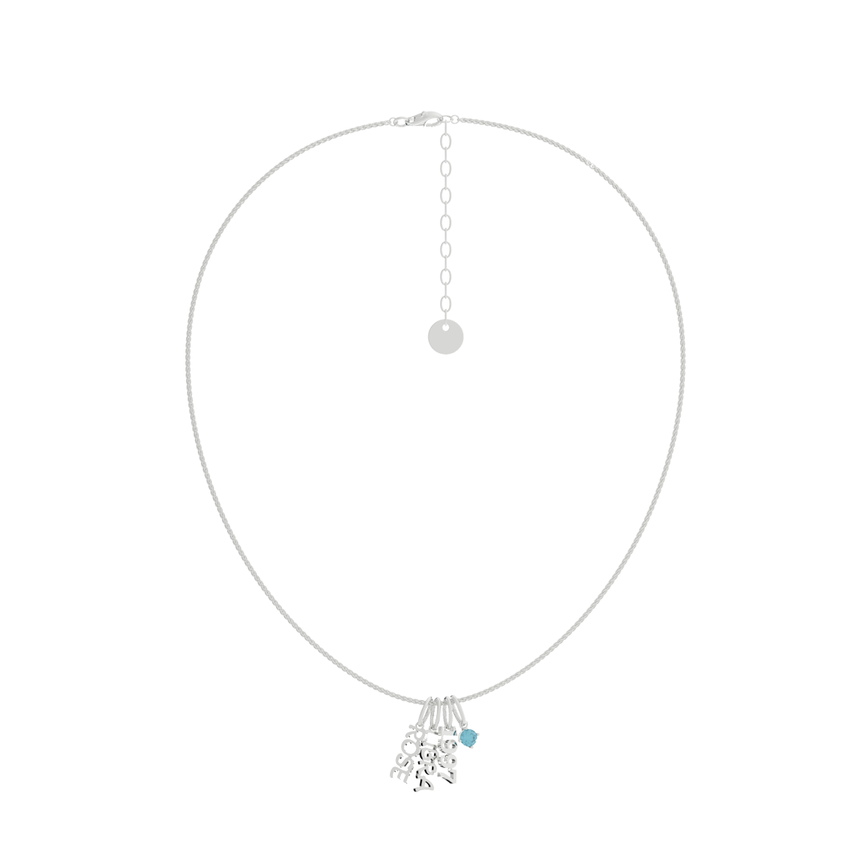 CharmStack Birthstone Name Necklace SN023R