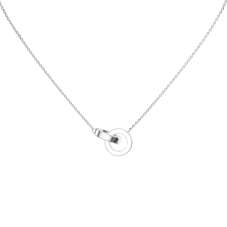 Infinite Linked Circle Necklace – November Birthstone