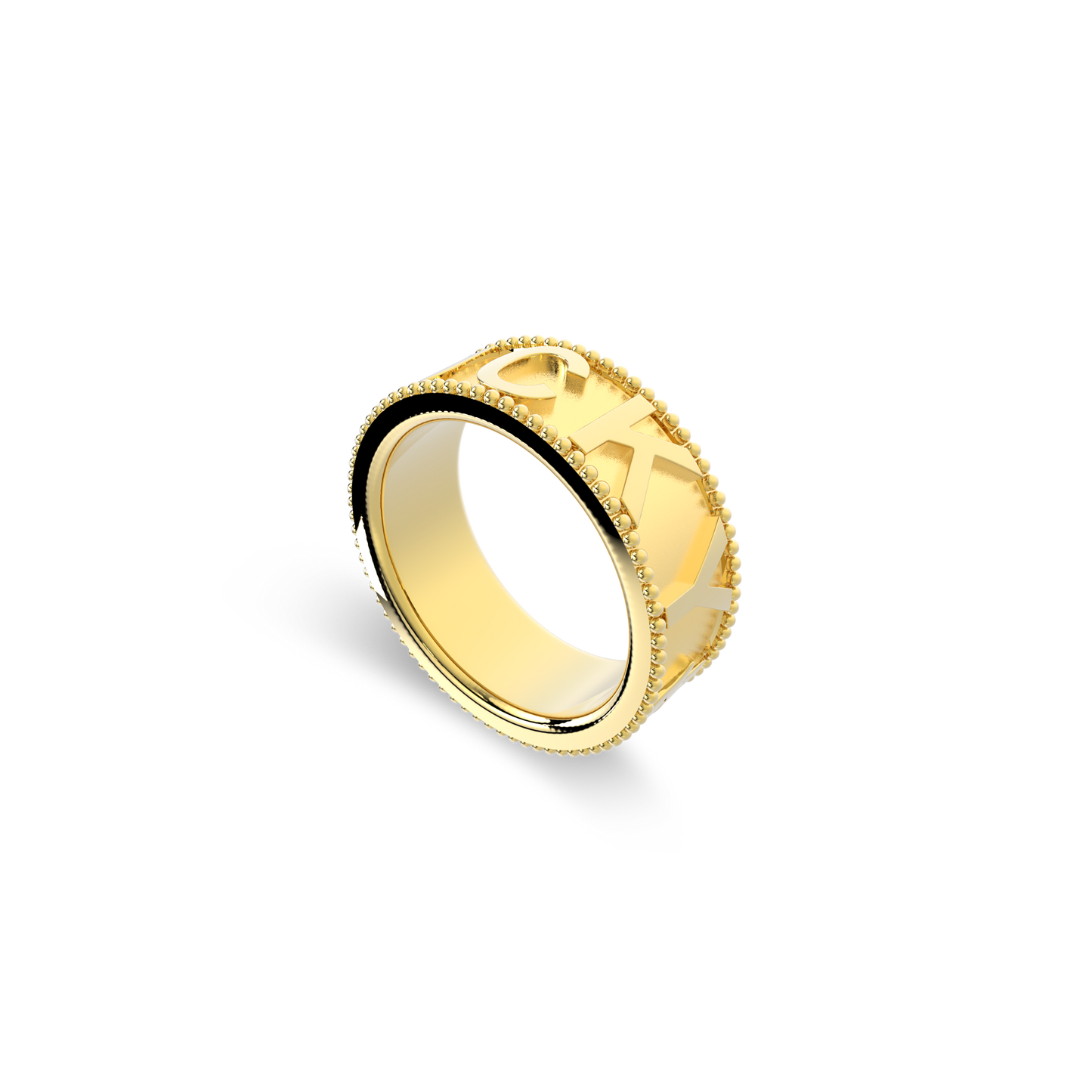 Milgrain CharmMark Lucky Ring SS25R002L