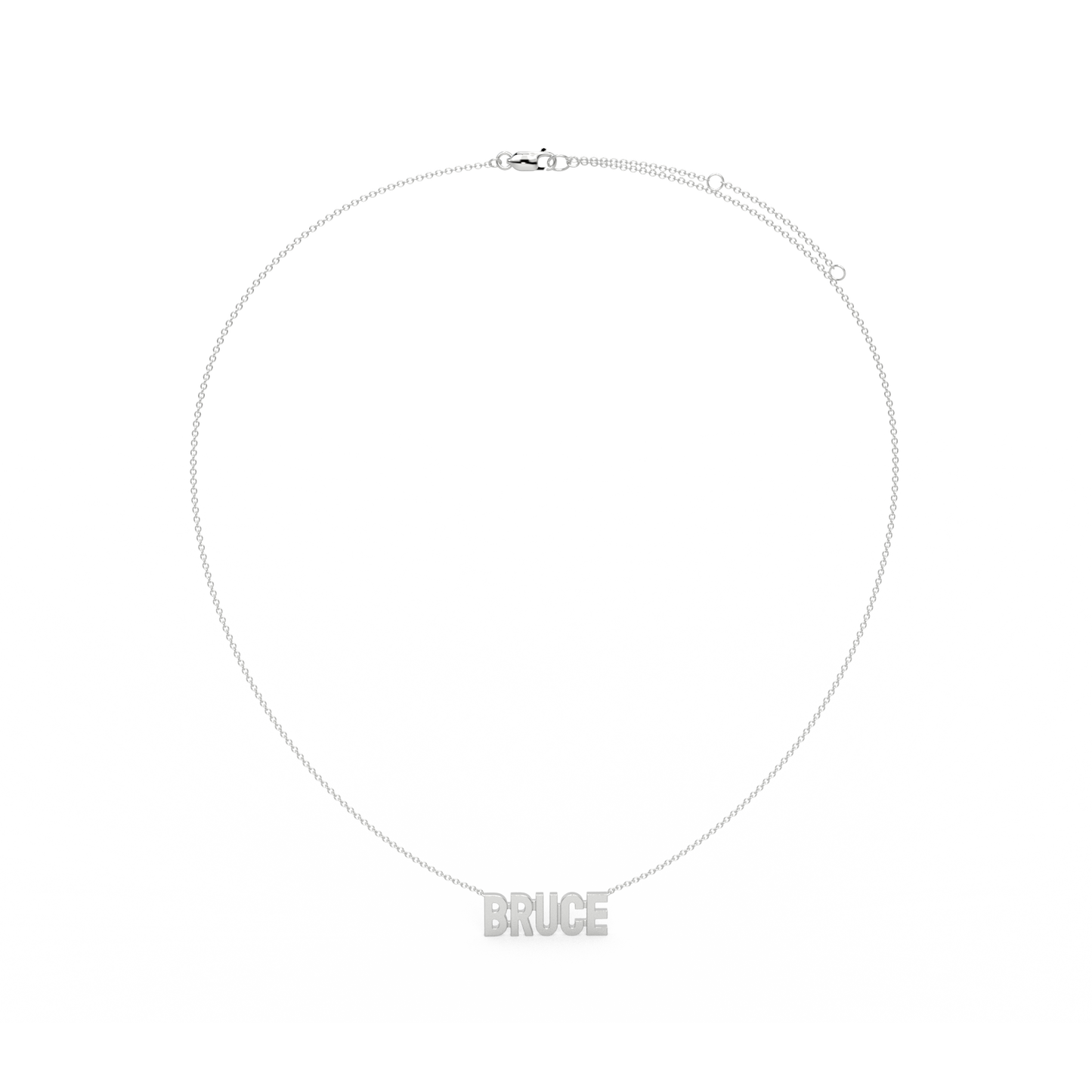 BRUCE Signature name necklace AW24N002RD