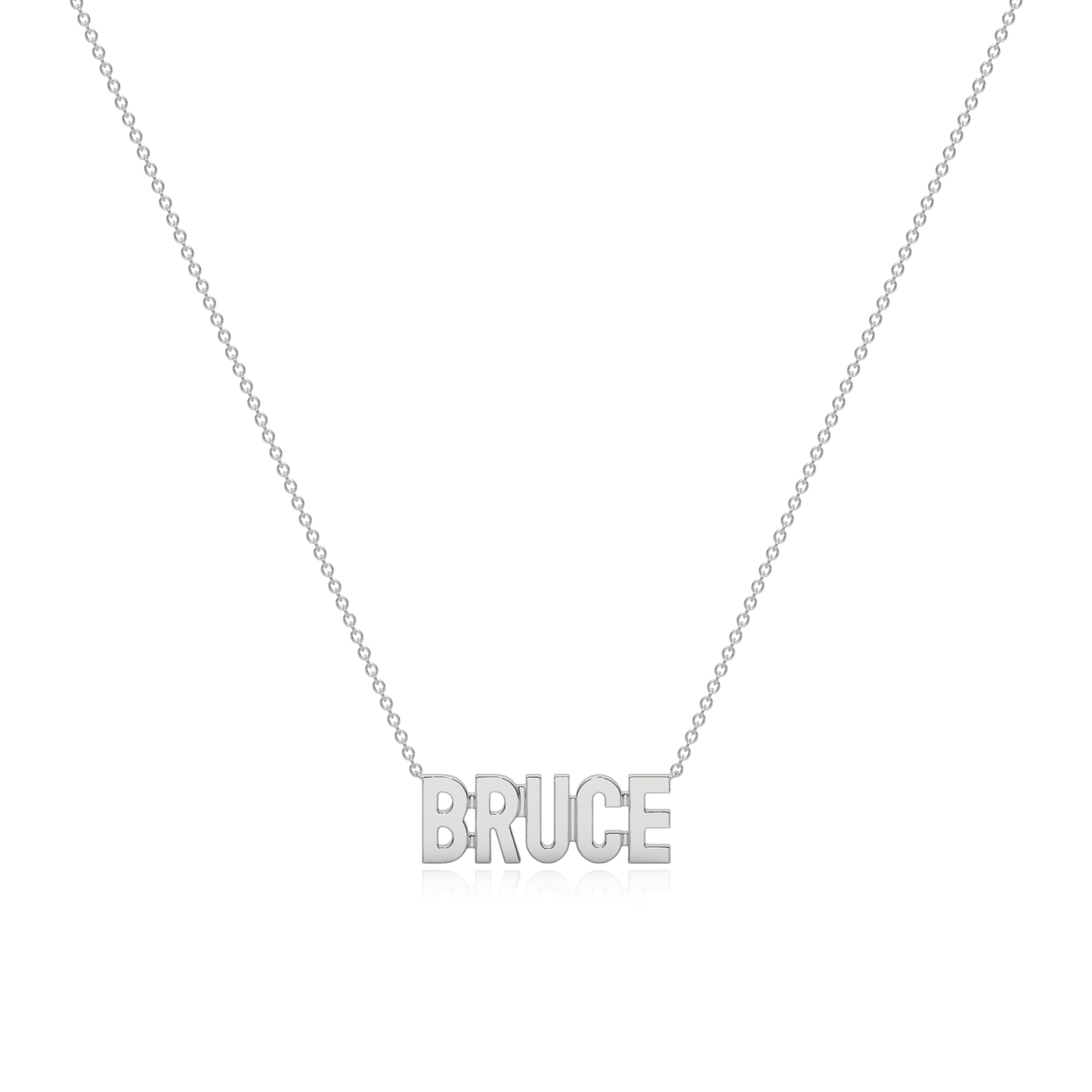 BRUCE Signature name necklace AW24N002RD