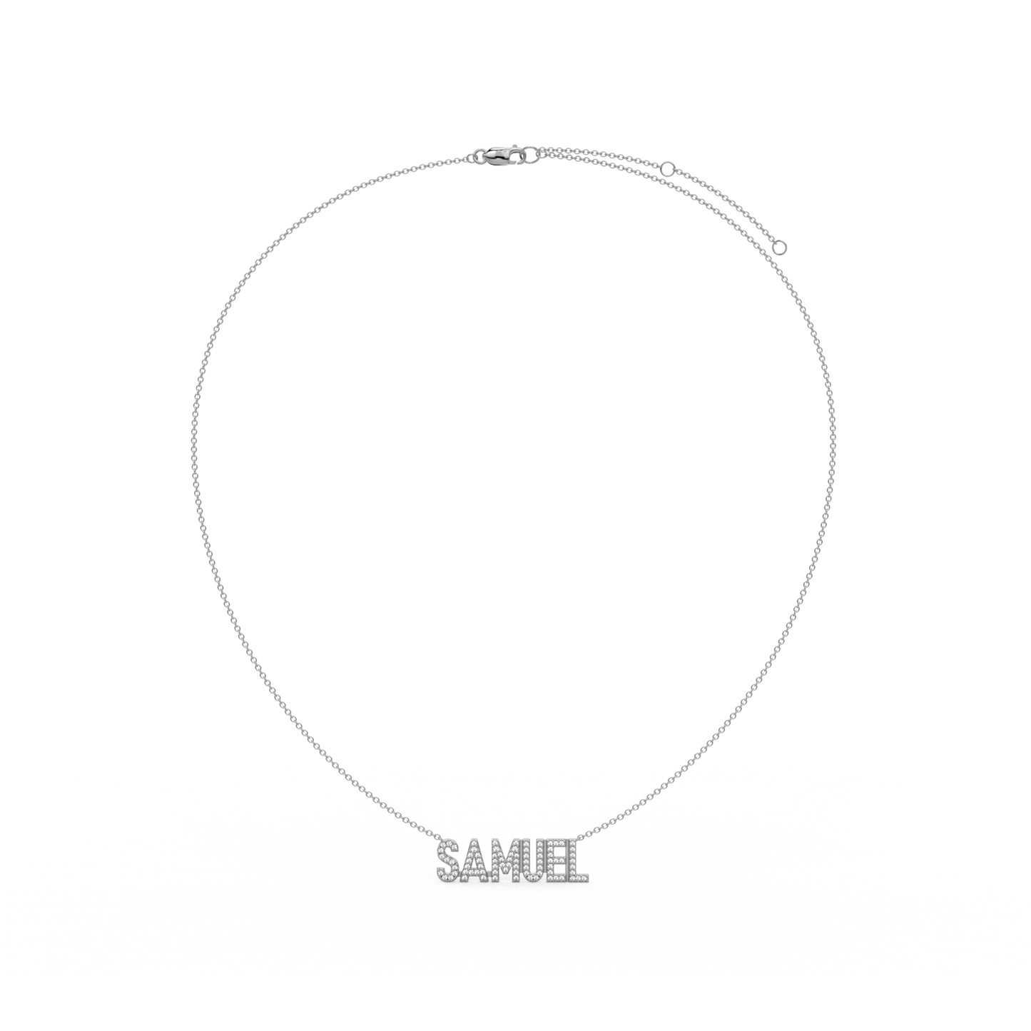 SAMUEL Signature name necklace AW24N002R