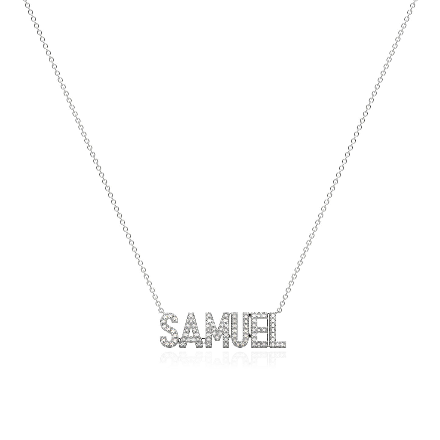 SAMUEL Signature name necklace AW24N002R