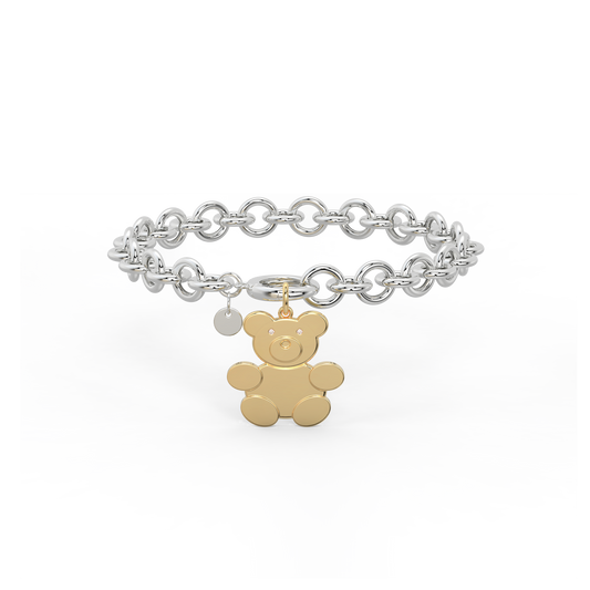 Teddy Family Bracelet in 2 Tunes Color SB008R