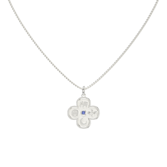 Rhodium Plated Elements Necklace