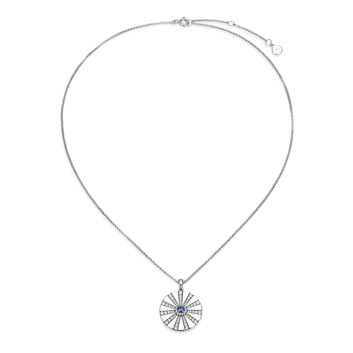 Rhodium Plated Modern Radiance Locket SN010