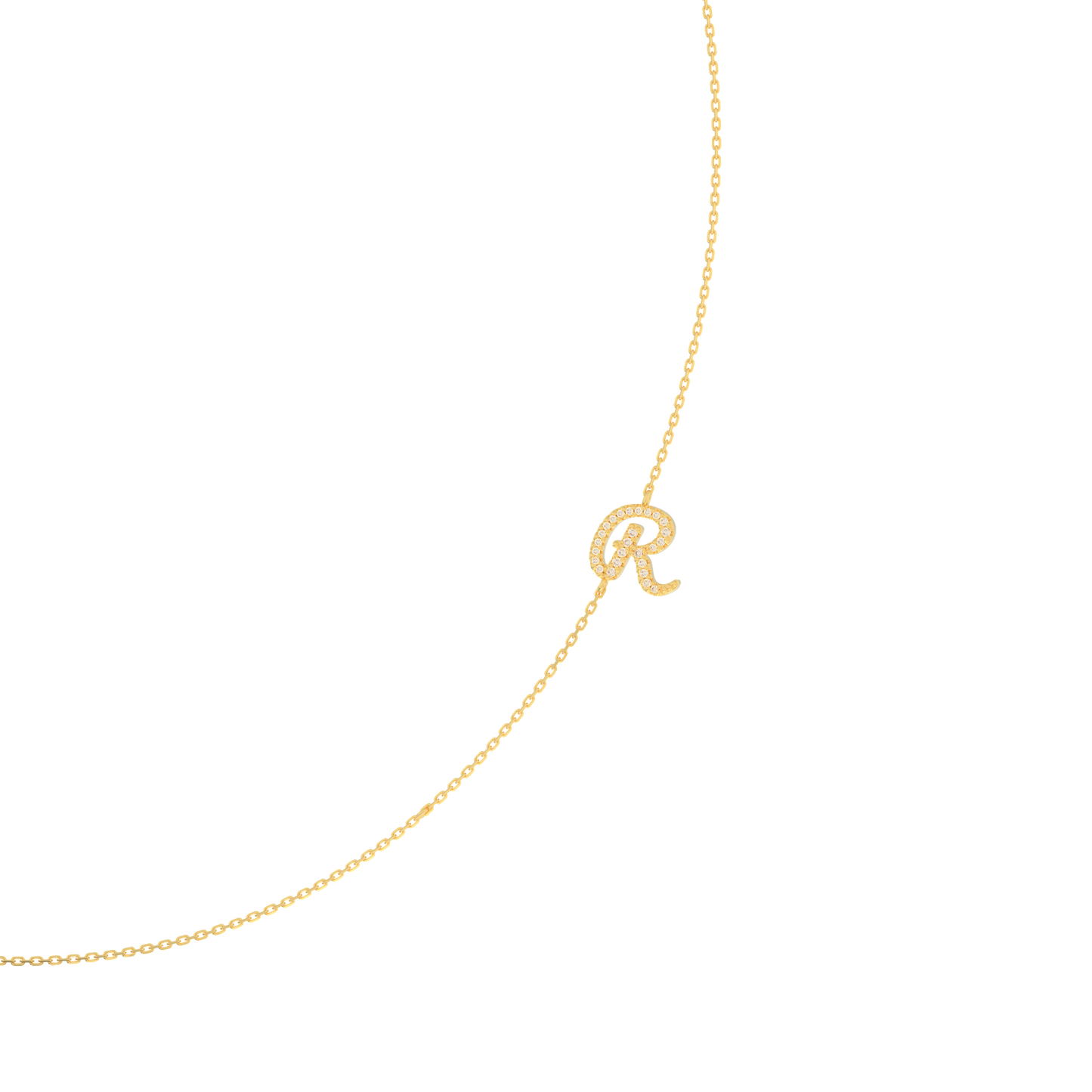 InitialLink Tilt Necklace SN024A