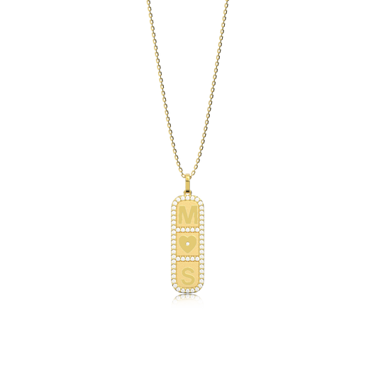 18k Gold Plated Elements Necklace SS25N003G