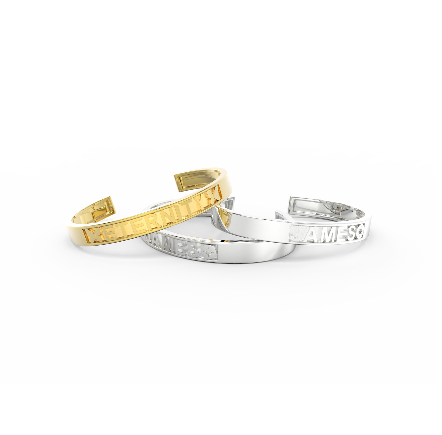 18k Gold Plate CharmMark ModuType Cuff SS25B001G