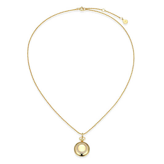 18K Gold Plated Luna Halo Whisper Locket SN006G