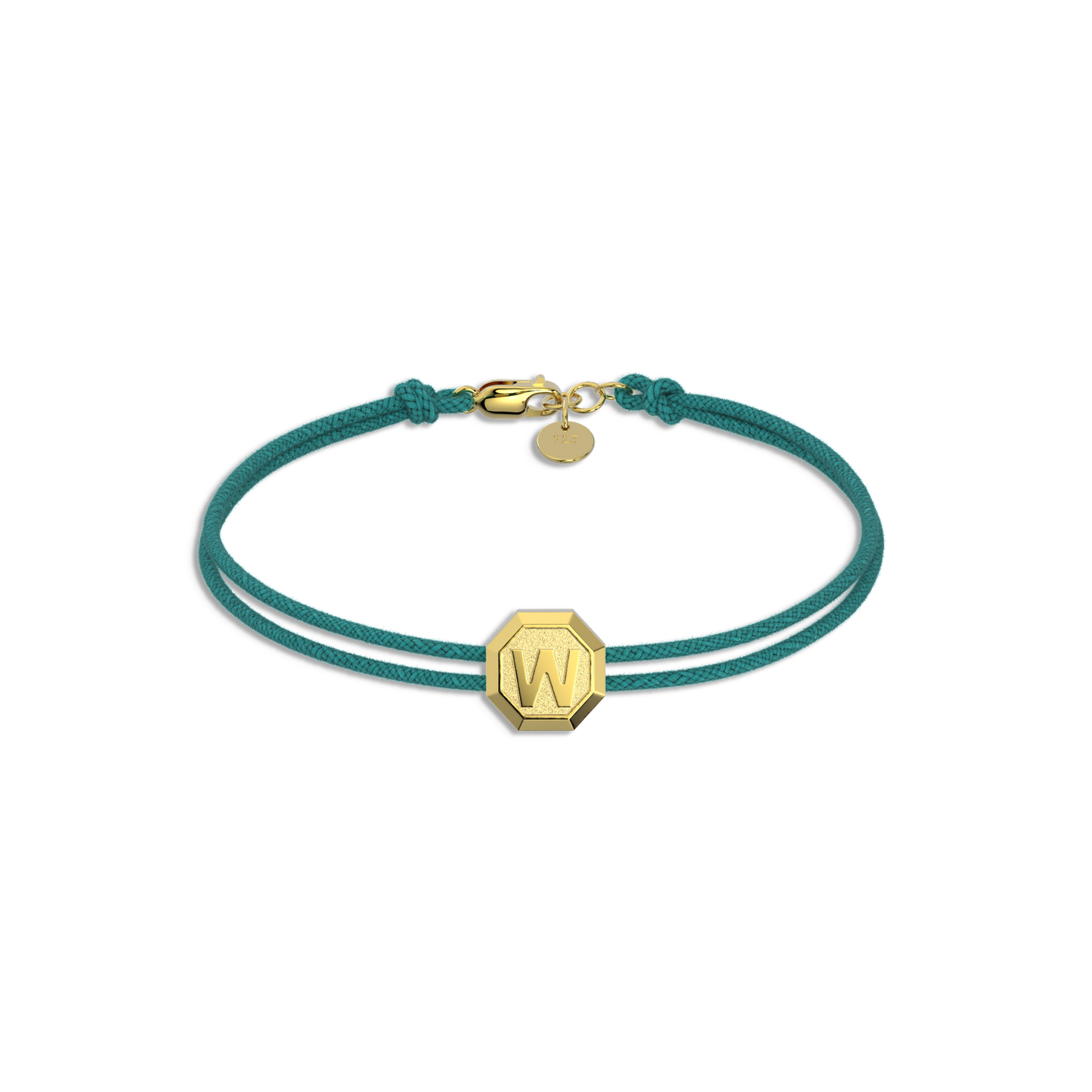 Octagon Facet Minitials Facet Bead Bracelet SB004G