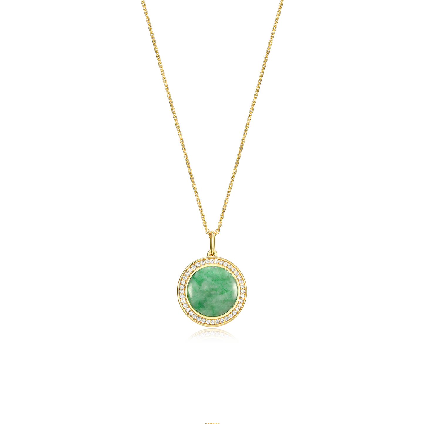 18K Gold Plated Legacy Jade Locket SN004G