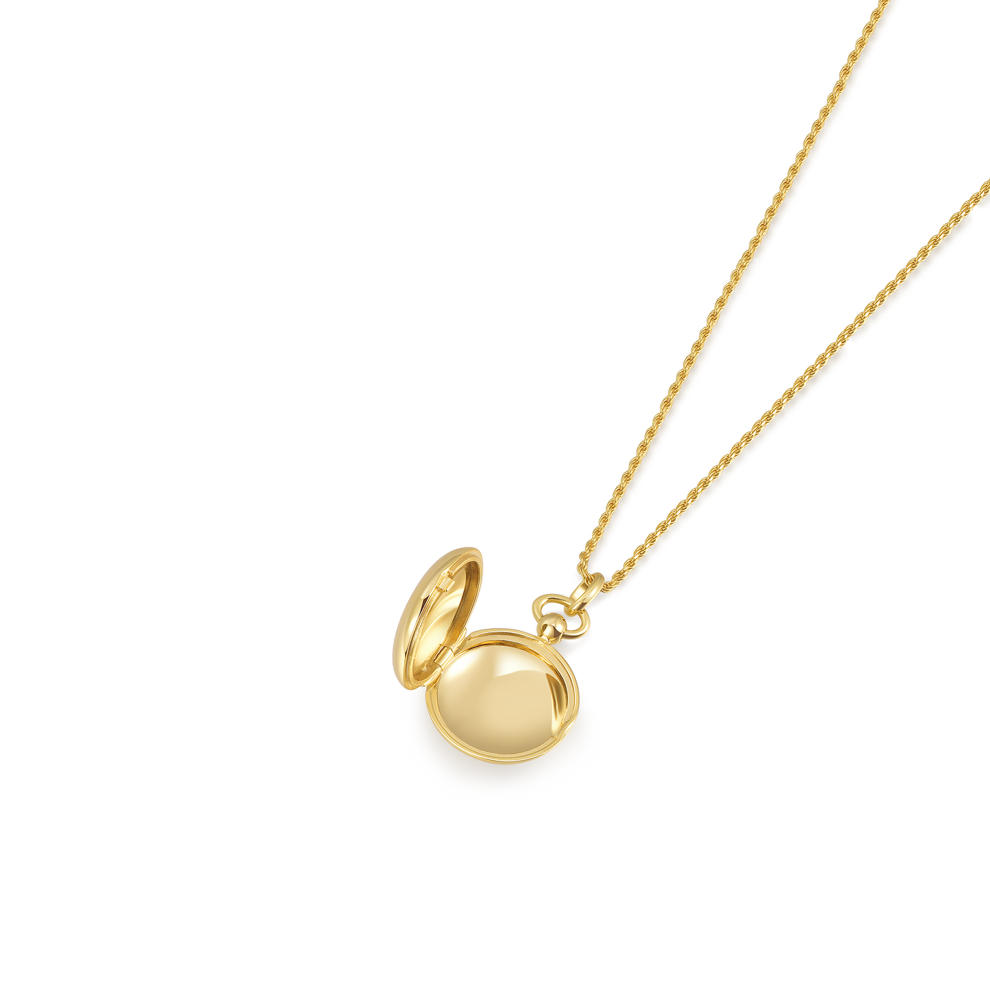 18K Gold Plated Luna Halo Whisper Locket SN006G