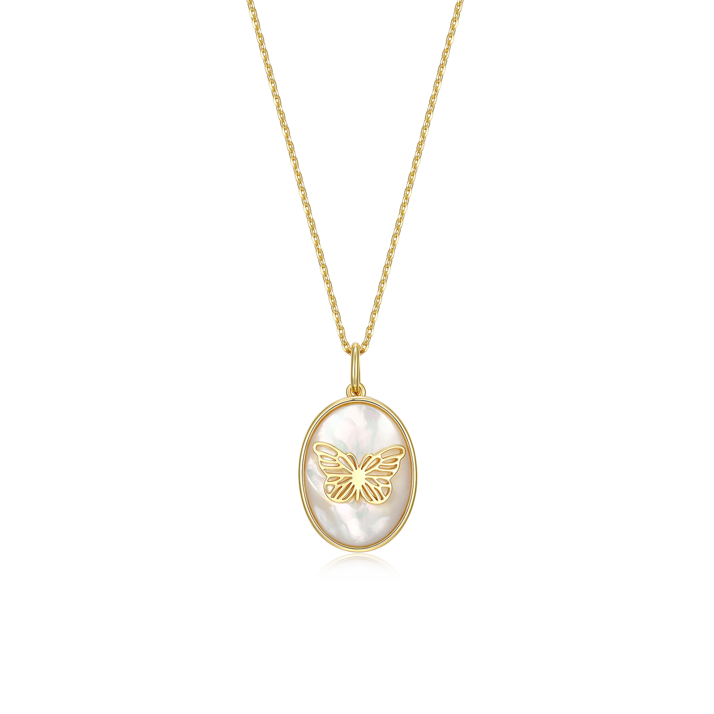 18K Gold Plated Papilio Whisper Locket SN007G