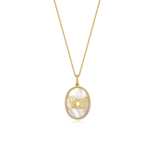 18K Gold Plated Papilio Whisper Locket SN007G