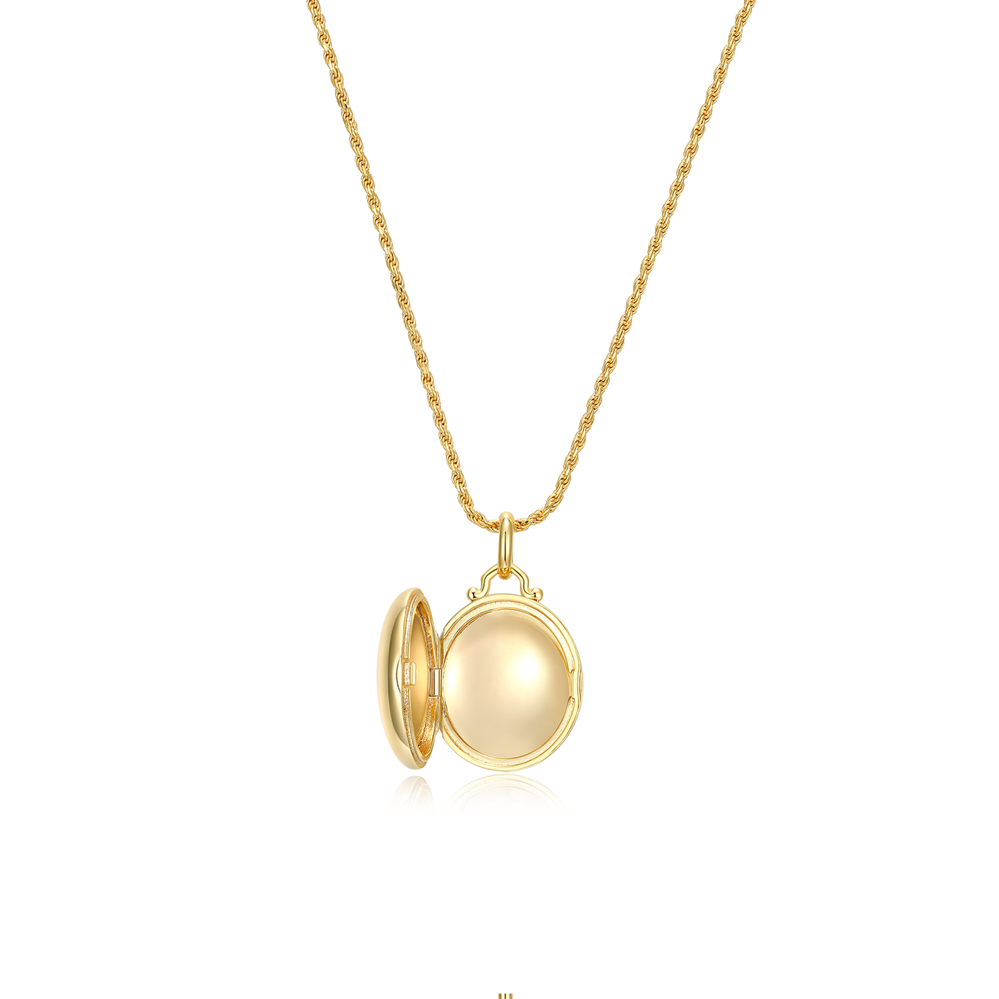 18K Gold Plated Luna Glow  Whisper Locket SN008G
