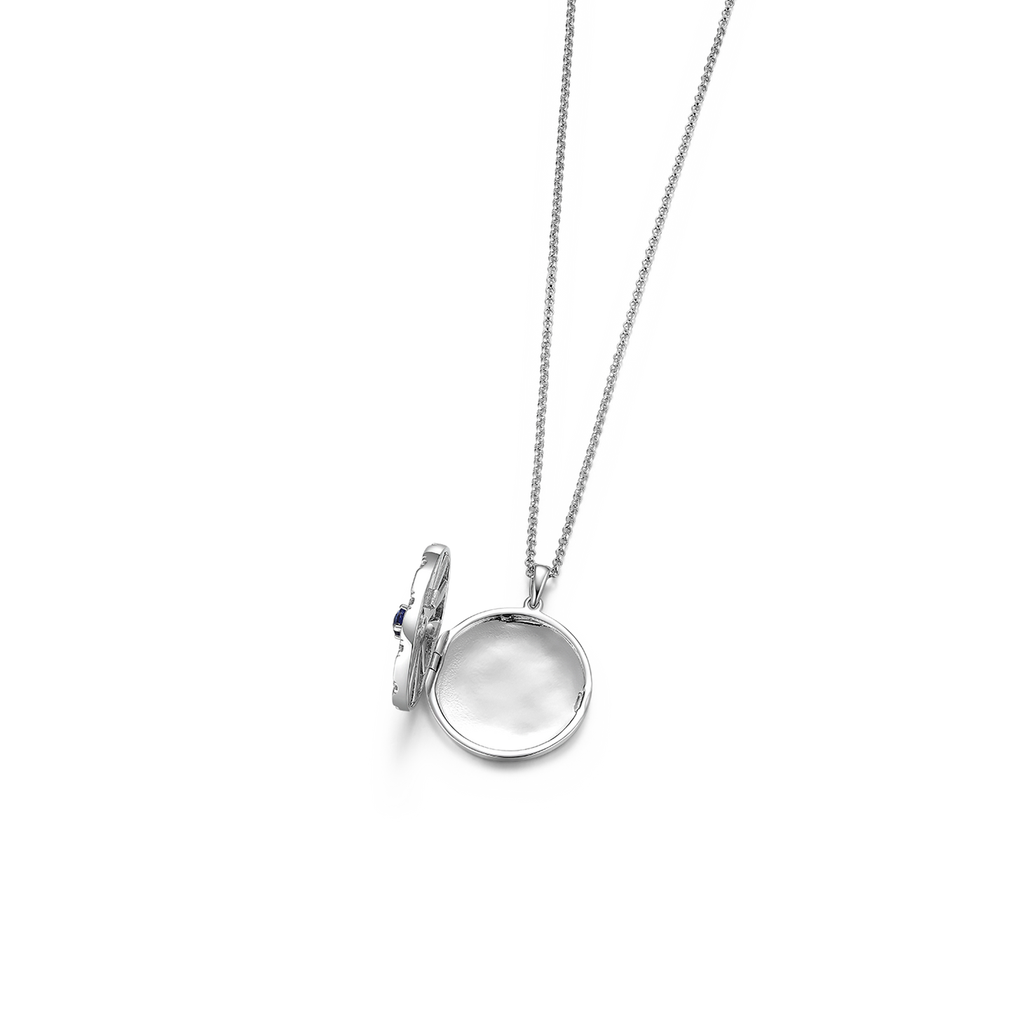 Rhodium Plated Modern Radiance Locket SN010