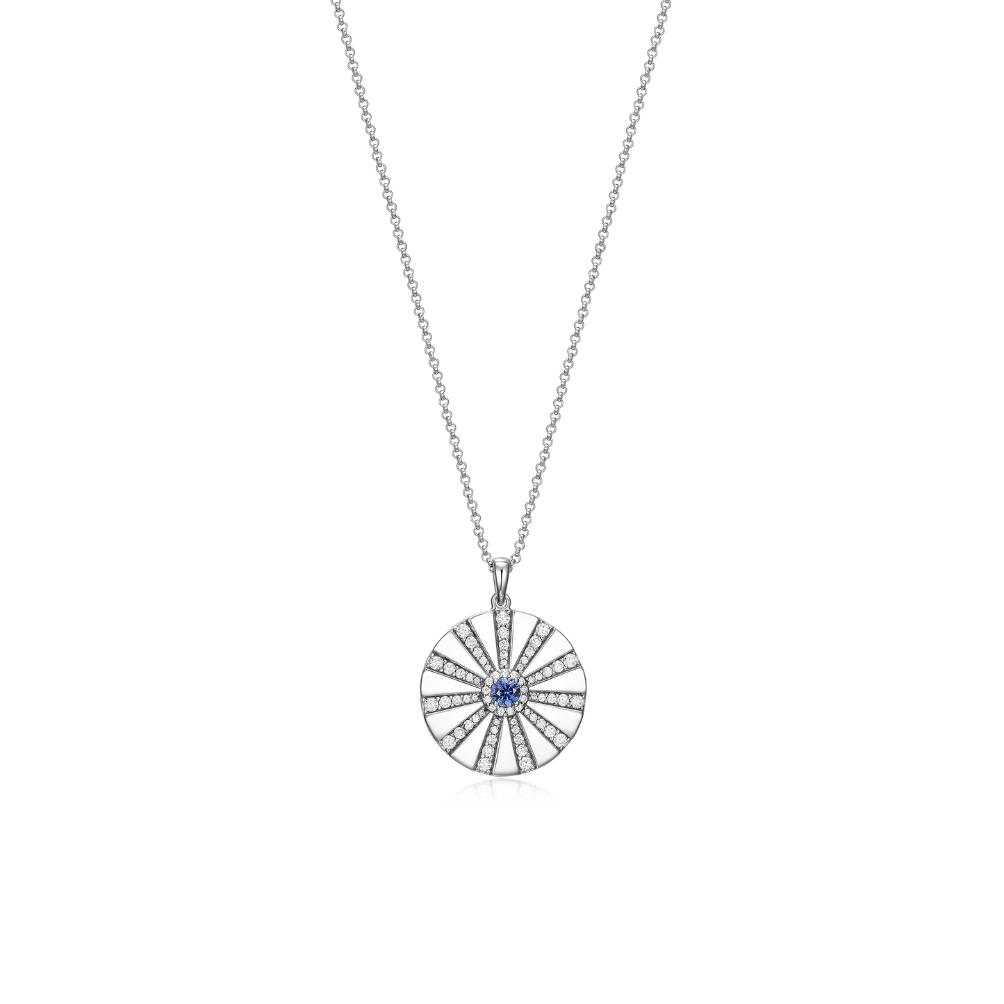 Rhodium Plated Modern Radiance Locket SN010
