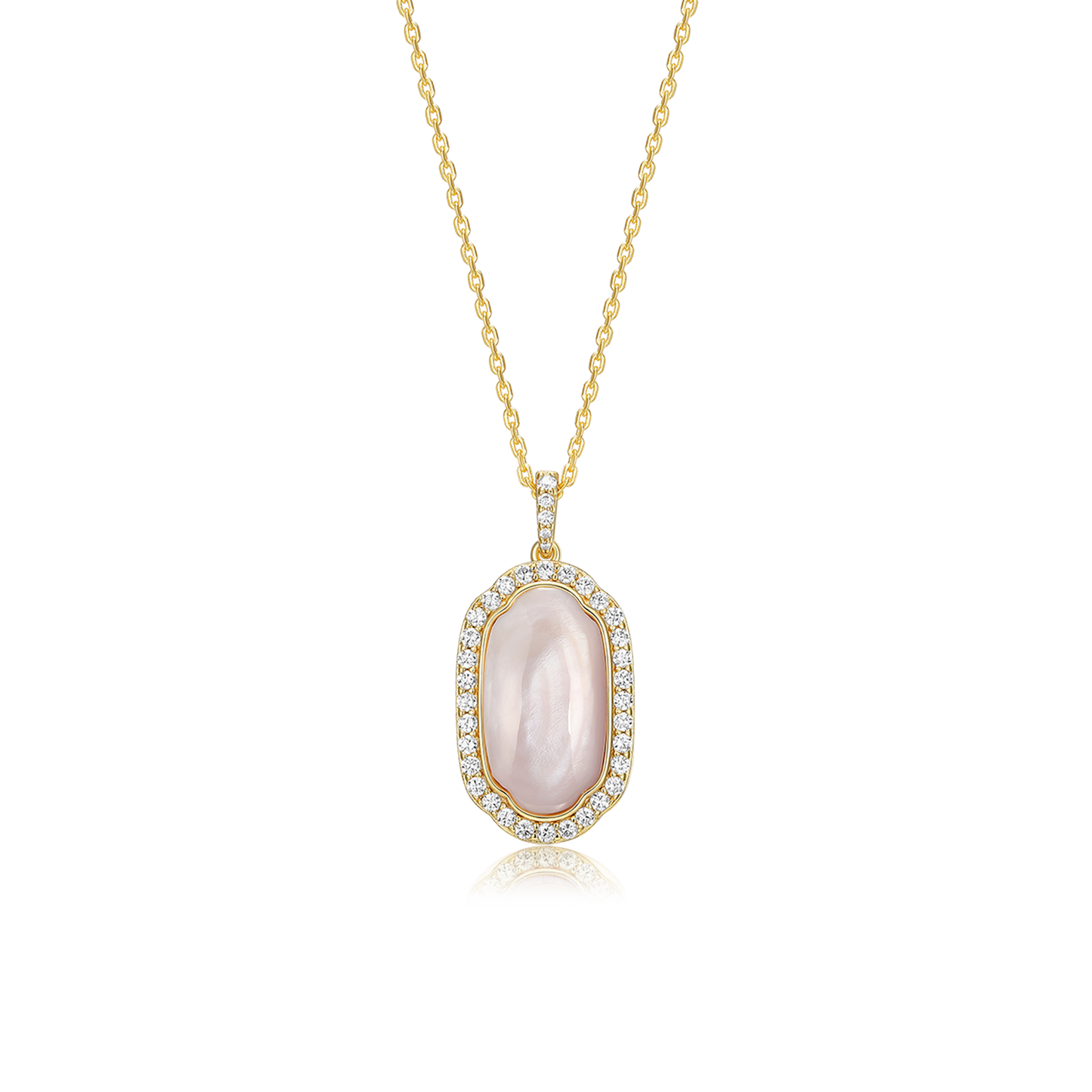 18K Gold Plated Pearl Glow Secret Locket SN012