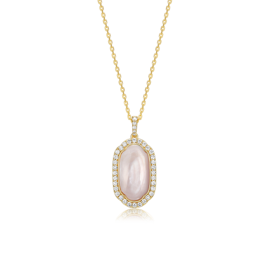 18K Gold Plated Pearl Glow Secret Locket SN012