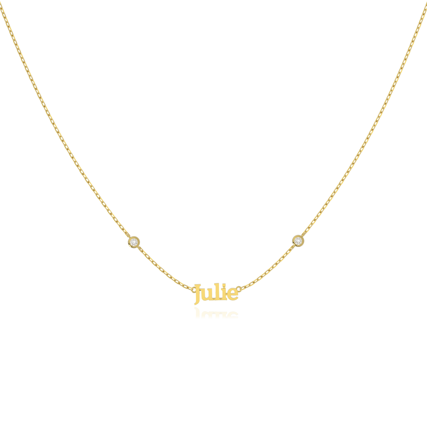 Name Necklace with Emotional Spark SN015B