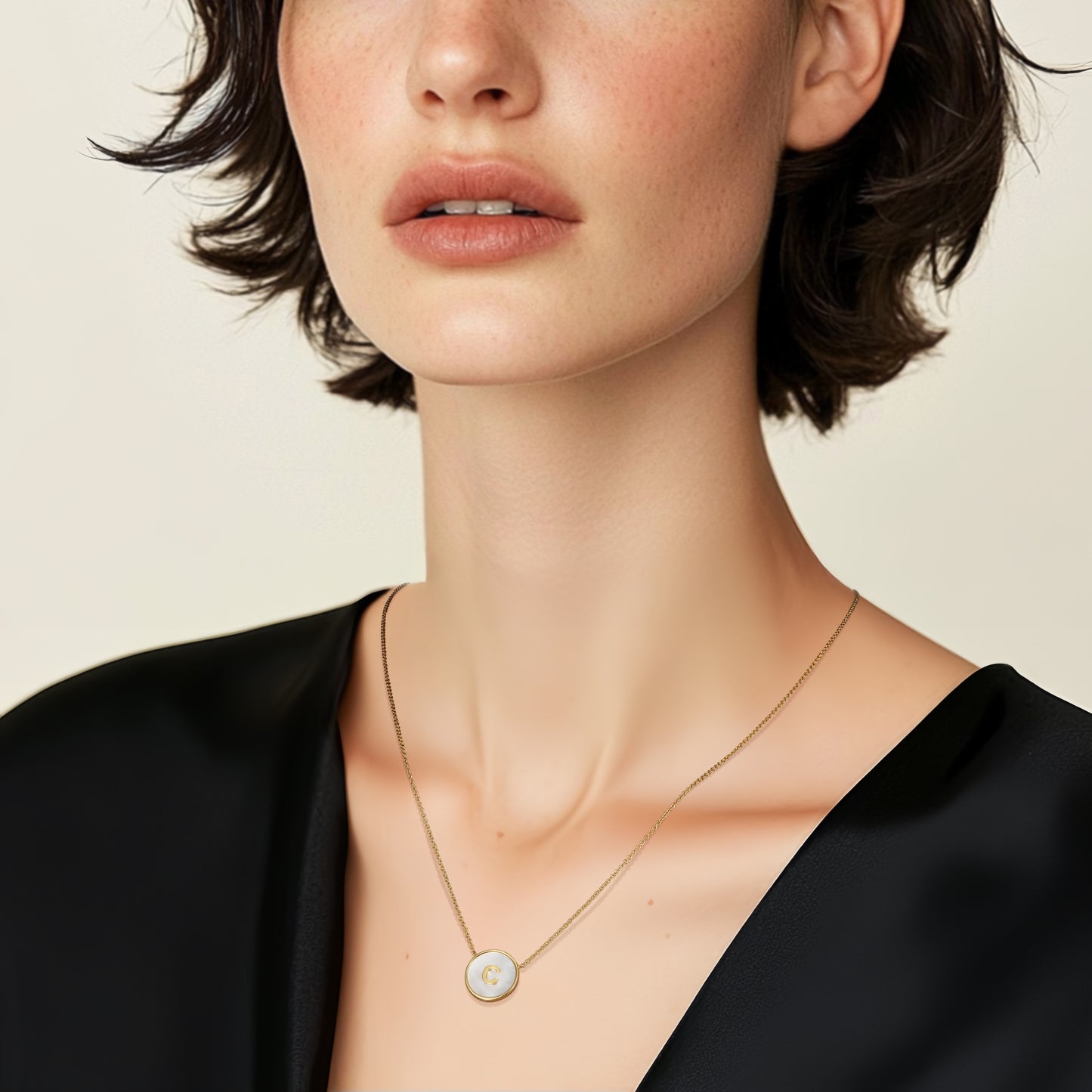 18k Gold Plate Pearl Zodiac Necklace SS25N002G