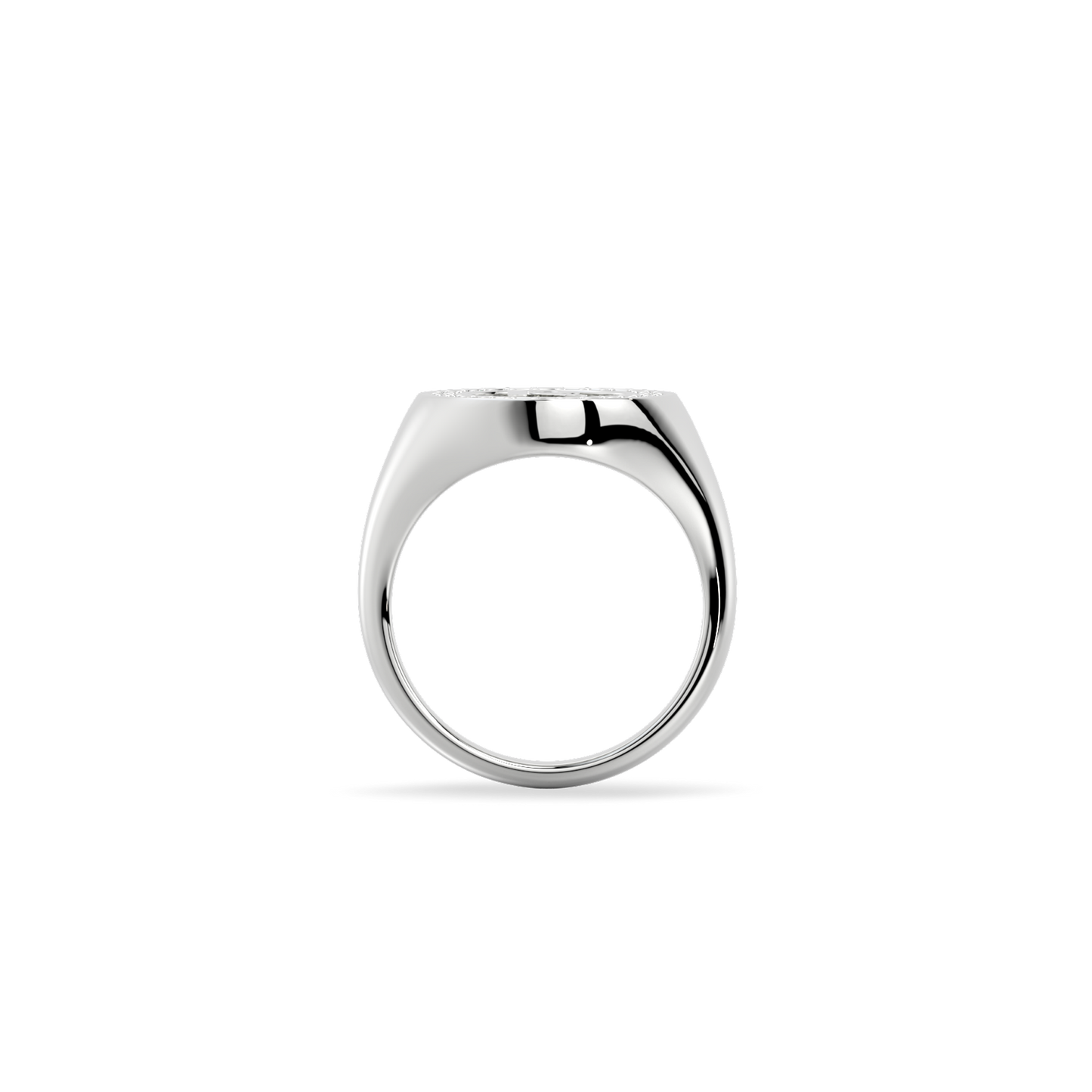 Rhodium Plated Monogram Initial Ring SS25R001R